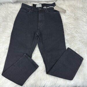 Everlane Women's NWT Black The Curvy Cheeky Denim Minimalist Jean W26-27/L25.5‎